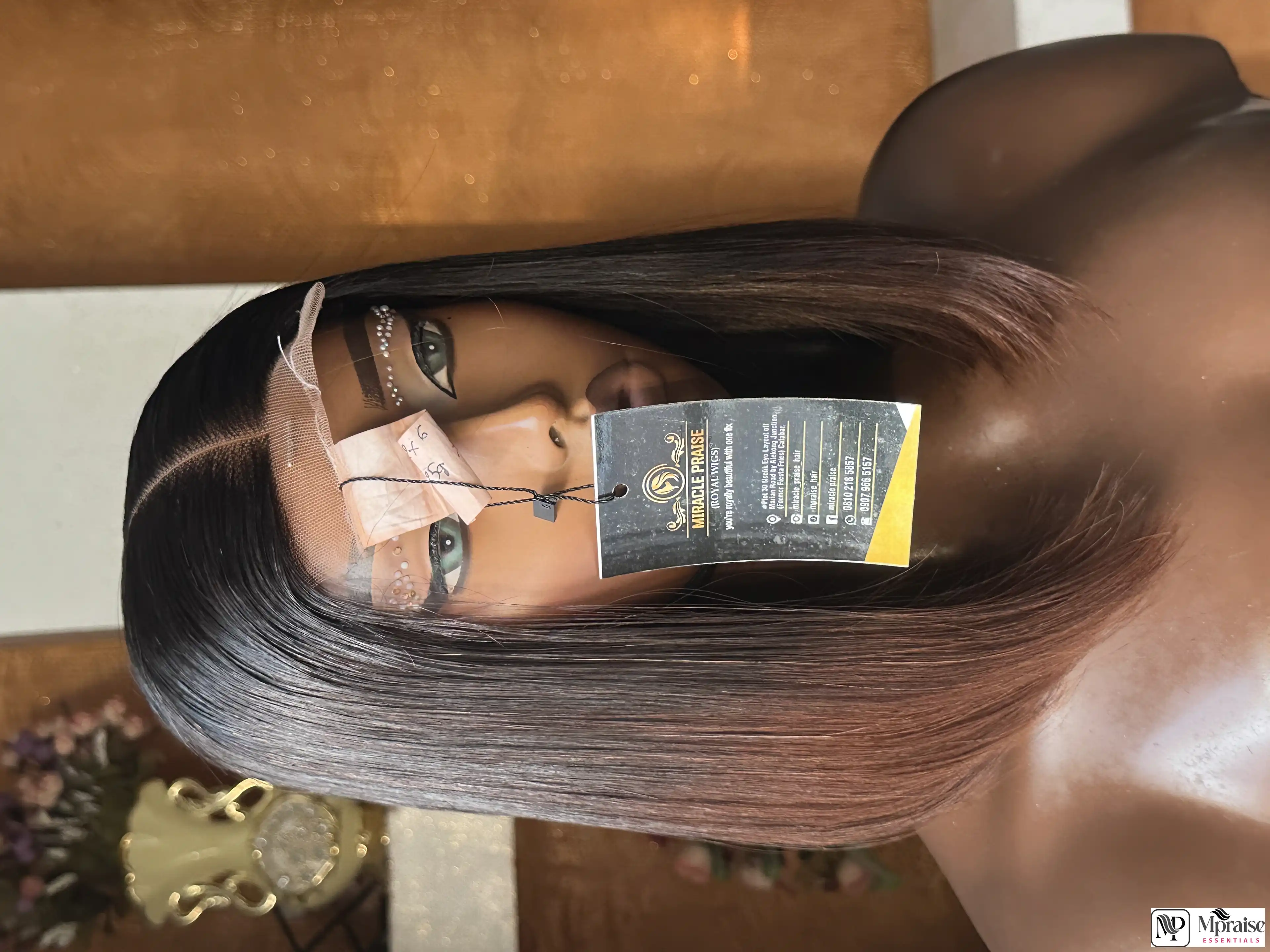 12” 2*6 Kim k ombré chestnut  SDD Vietnamese bone straight 200g