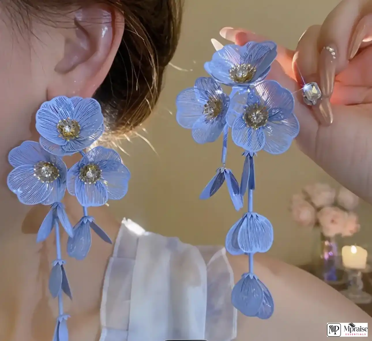 Vintage floral earrings