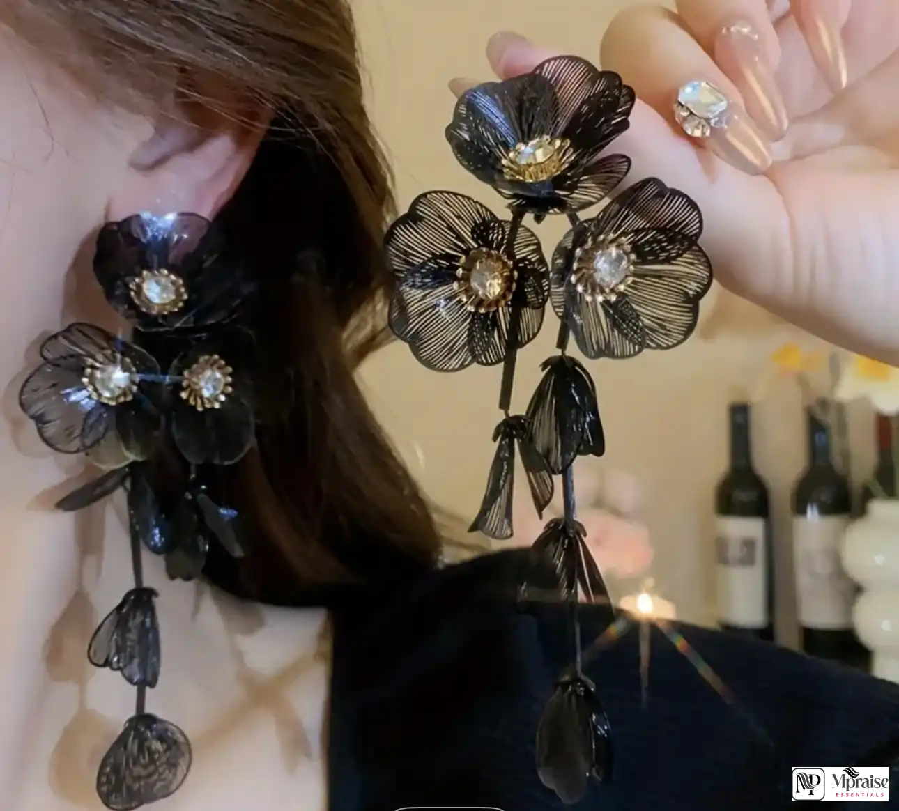 Vintage floral earrings