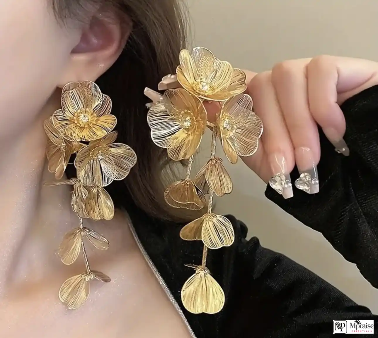 Vintage floral earrings