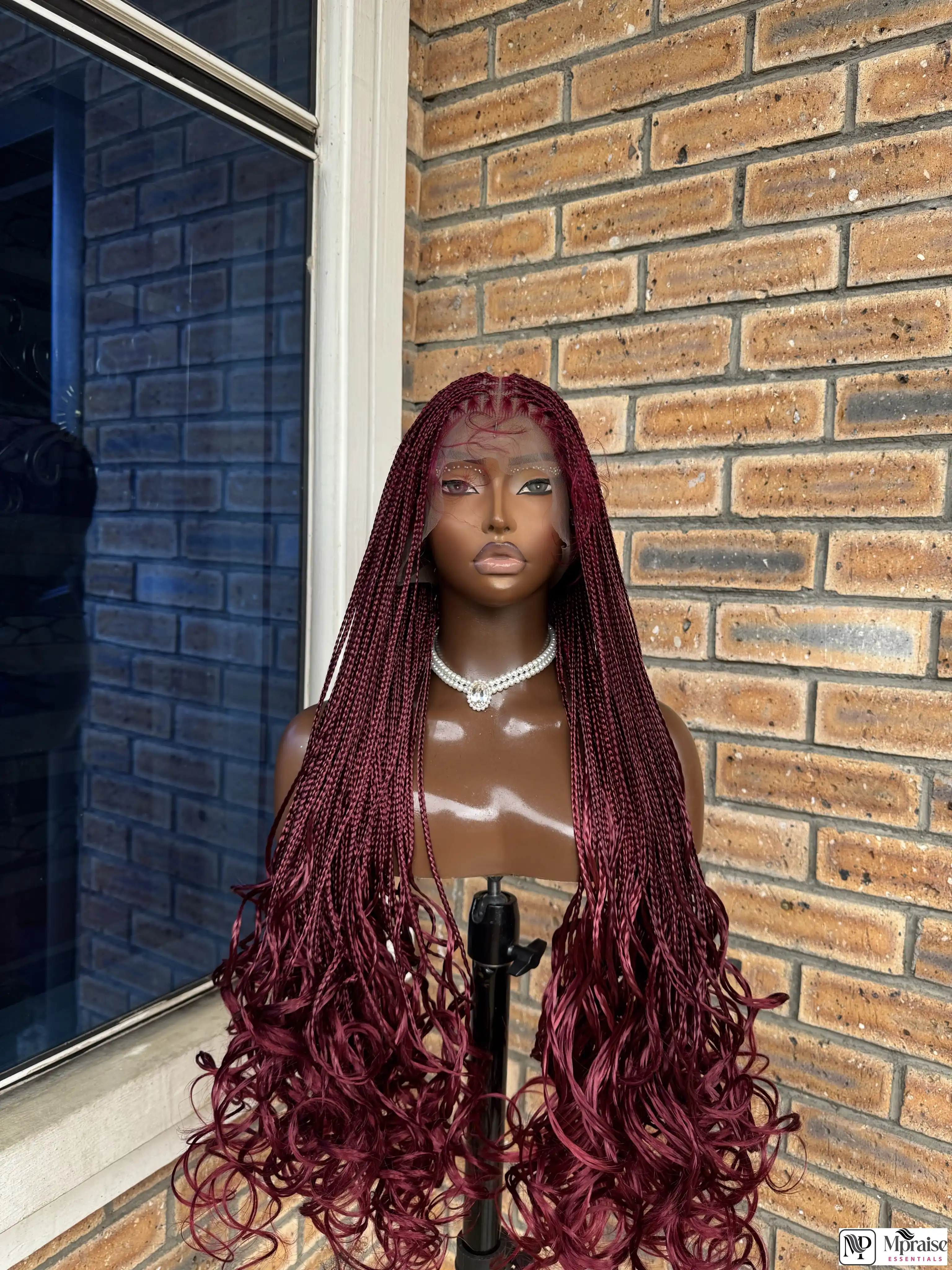 Knotless  French Curls Braided wig