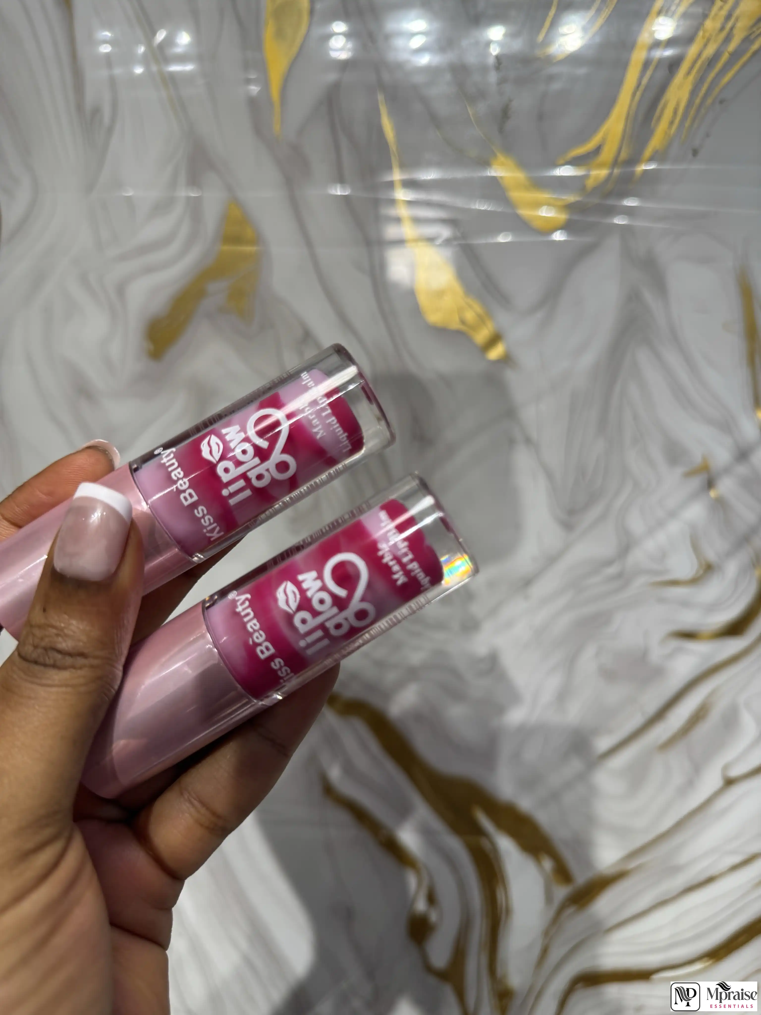 Kiss beauty marble lip balm