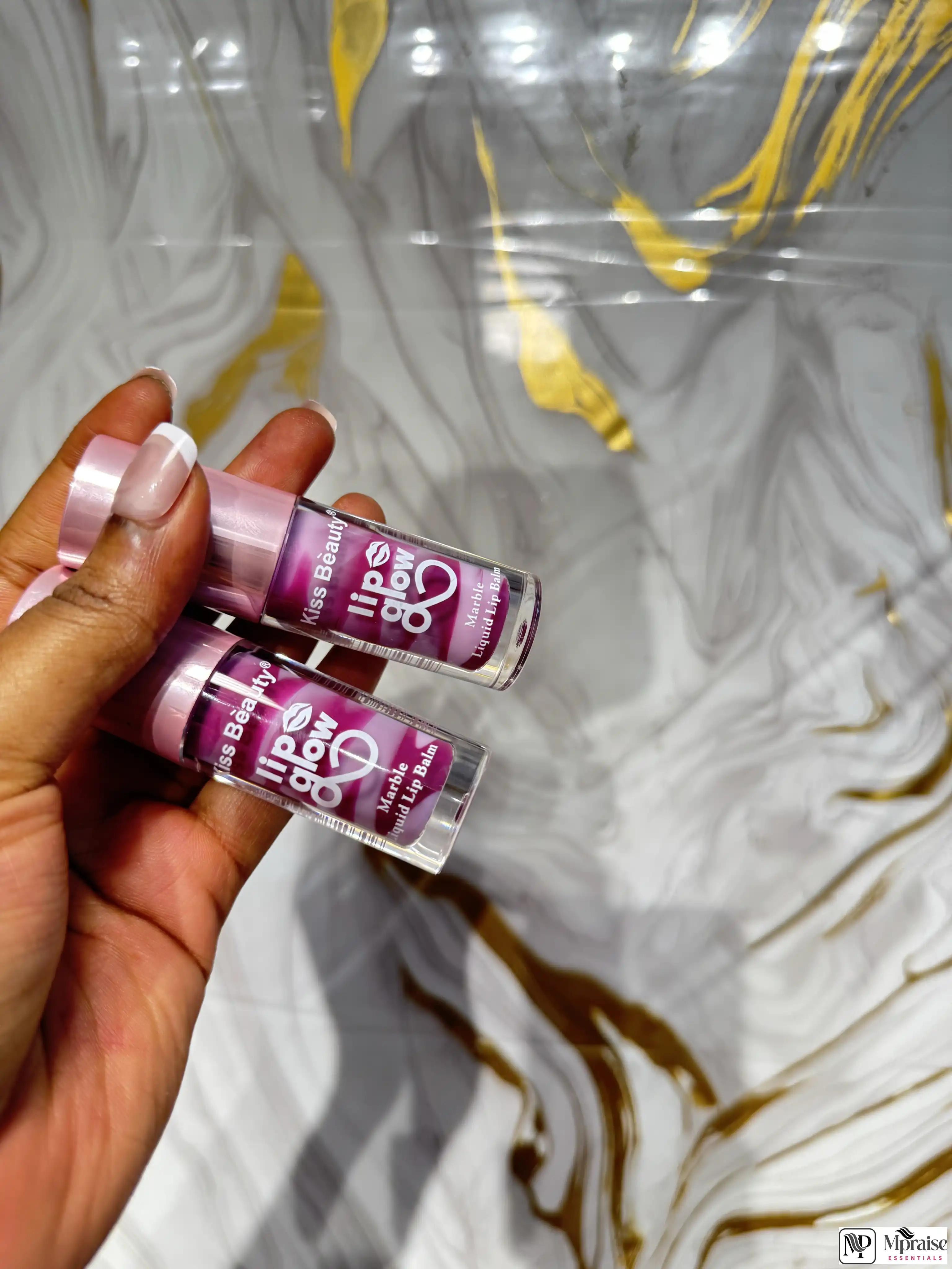 Kiss beauty marble lip balm