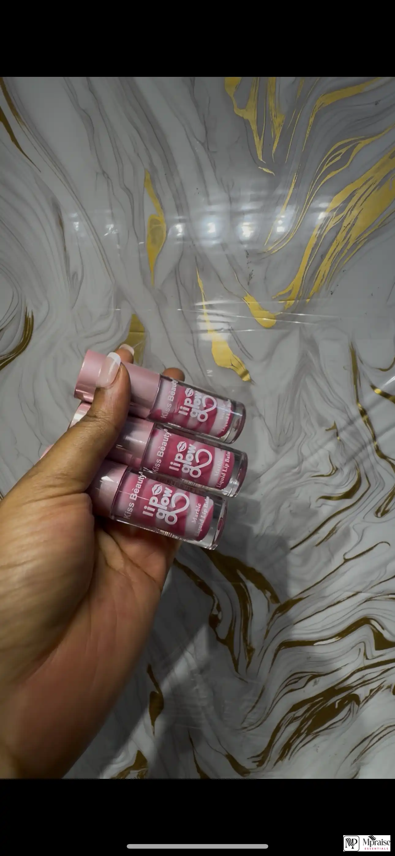 Kiss beauty marble lip balm