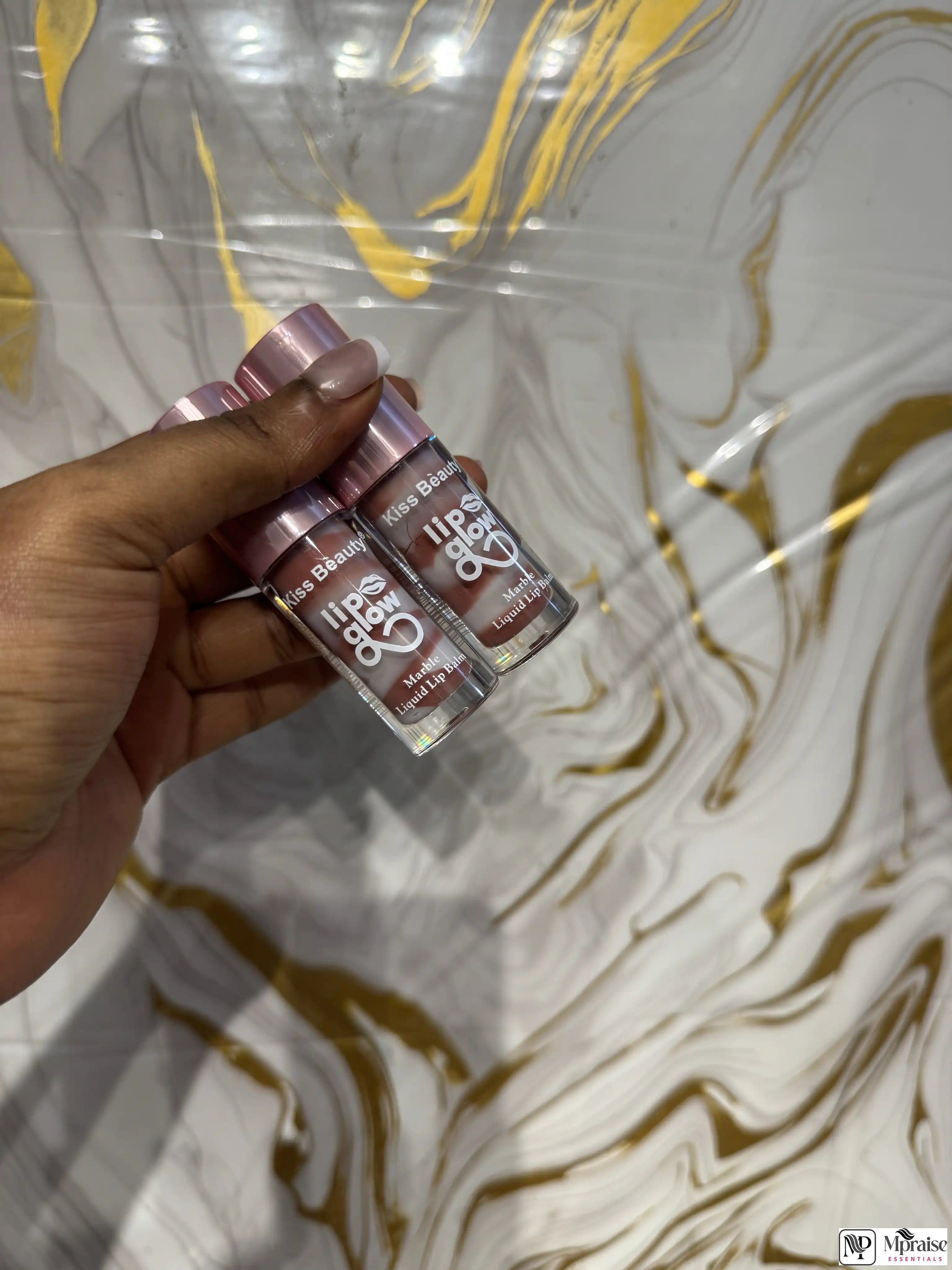 Kiss beauty marble lip balm