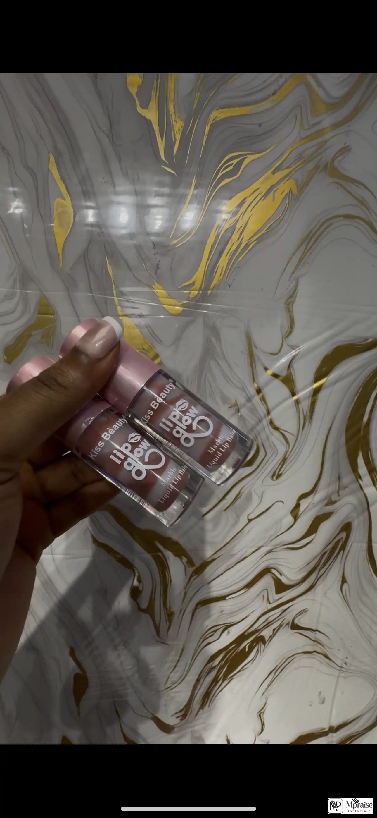 Kiss beauty marble lip balm