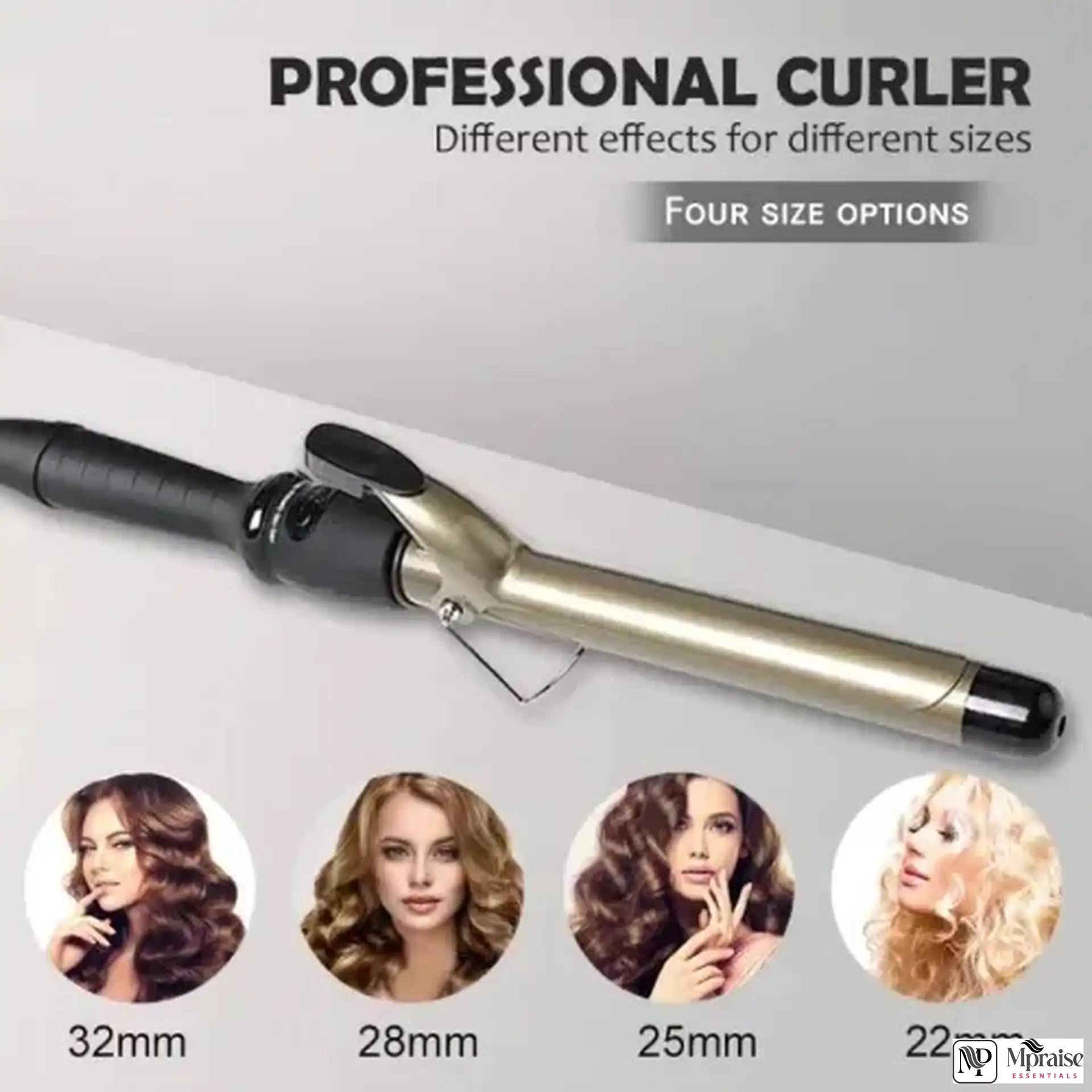 Professional Silver Tong Curler