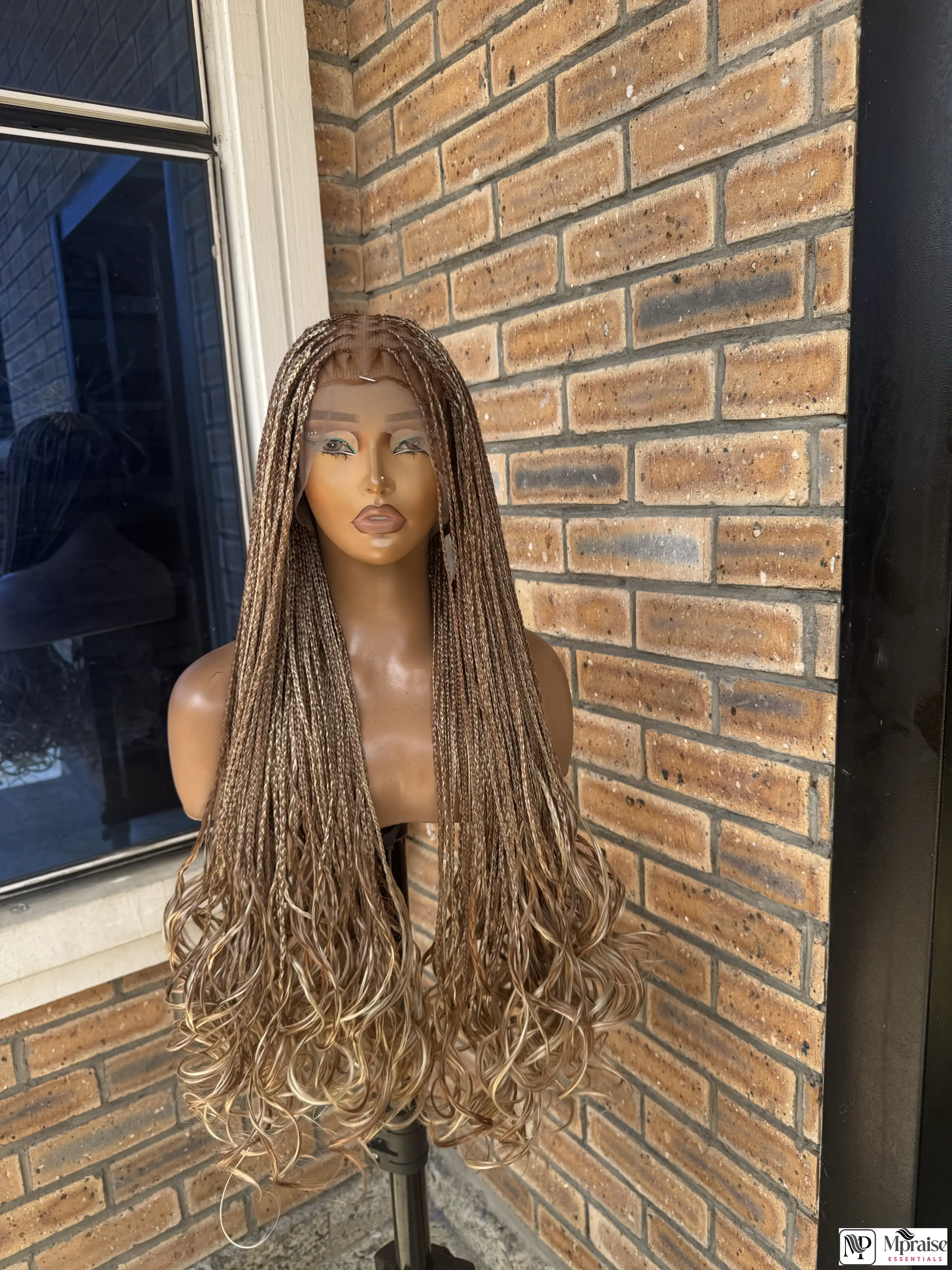 Knotless  French Curls Braided wig