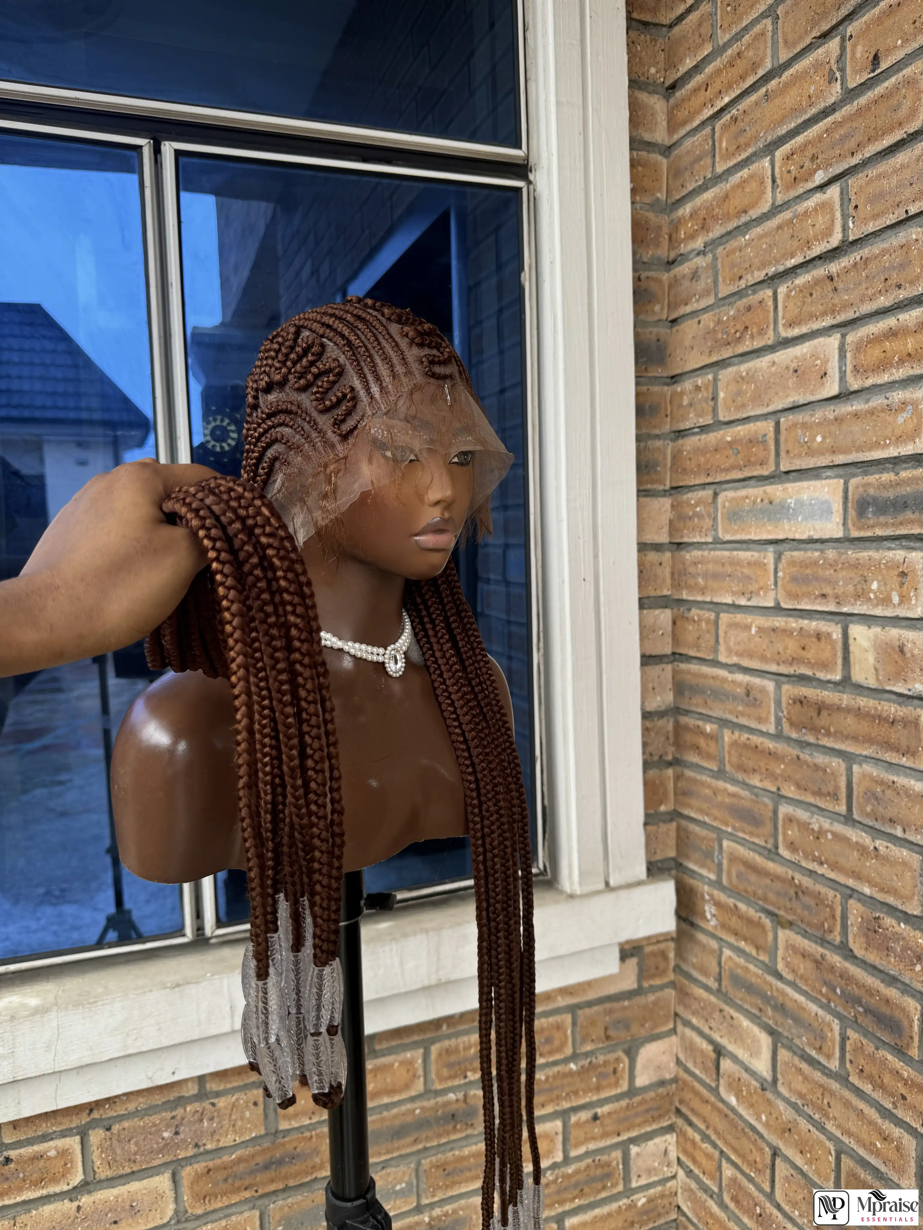 Cornrows Zizag beaded braid