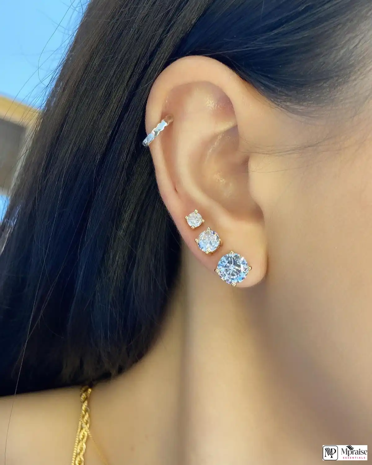 Non tarnish crystal stone earrings