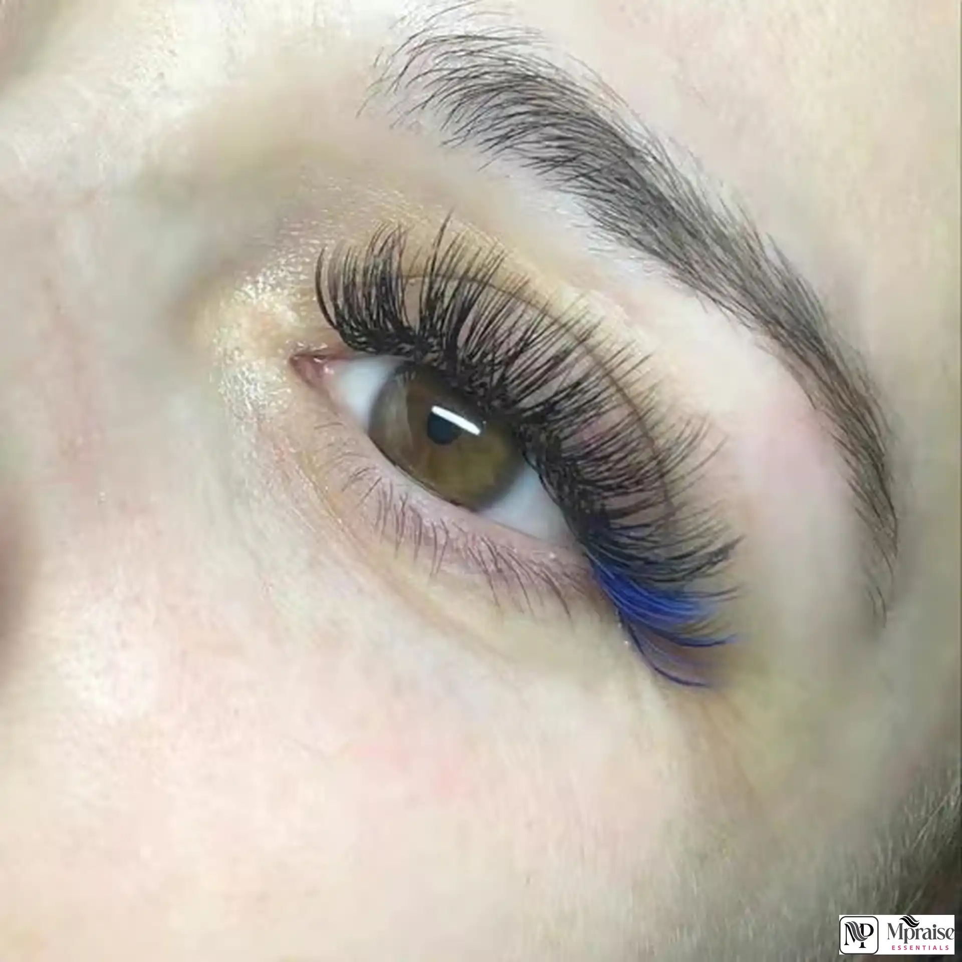 Pop colored strip lashes